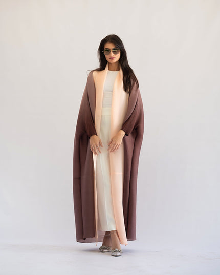 Pleated Gradient Long Shrug