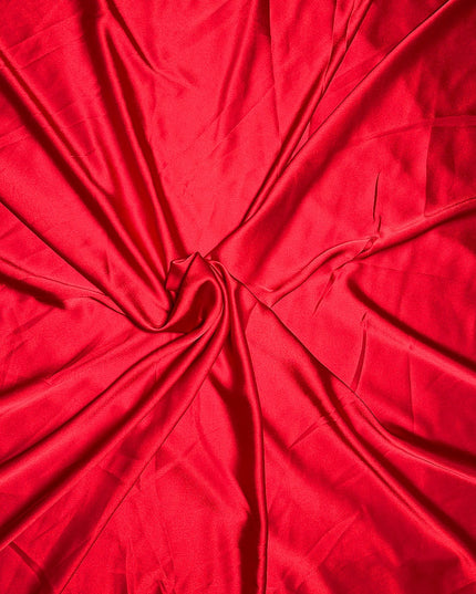 Duchesse Satin Solid Red Color Fabric