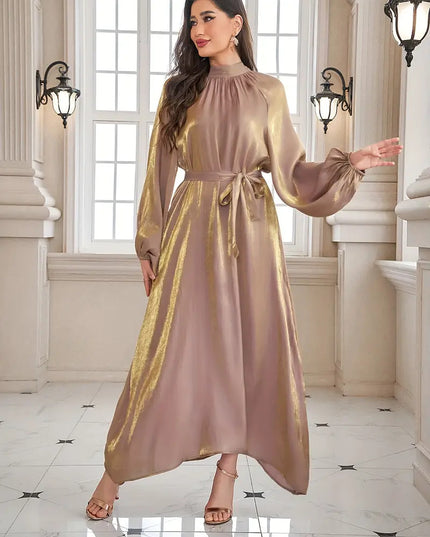 Metallic GOLD Shimmer Satin Fabric