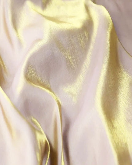 Metallic GOLD Shimmer Satin Fabric