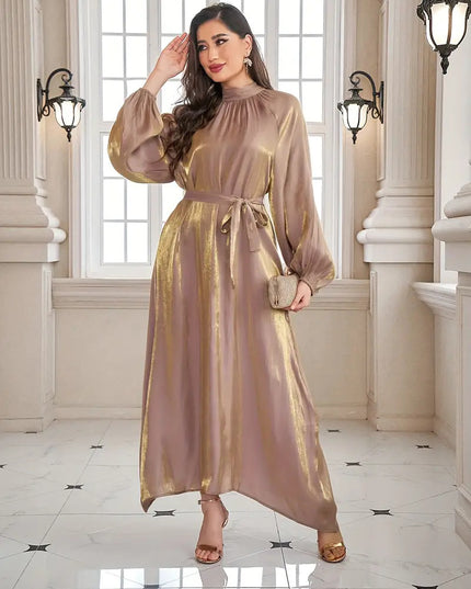 Metallic GOLD Shimmer Satin Fabric