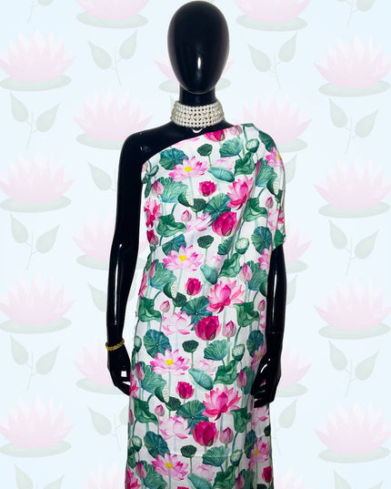 Japanese Dobby Cotton Floral Print Fabric