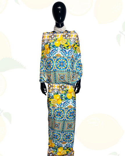 D&G Satin Printed Fabric