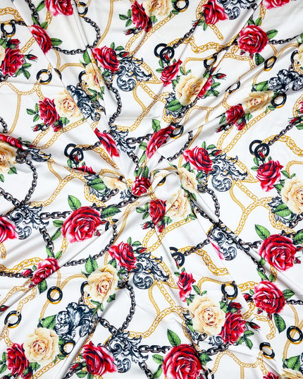 Satin Armani Print Fabric