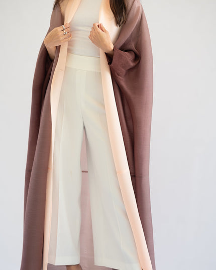 Pleated Gradient Long Shrug