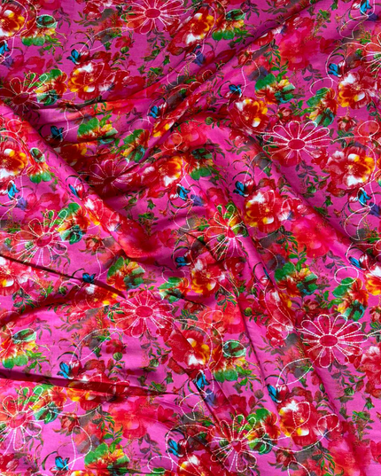 Cotton Floral Digital Print