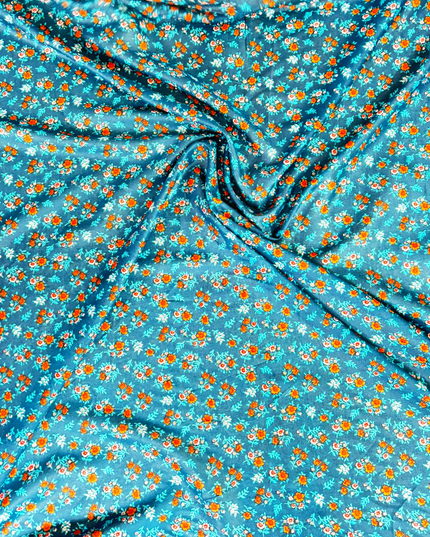 Cotton Multicolor Floral Digital Print