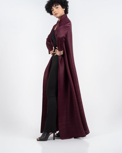 Designer Pleated Printed Long Shrug