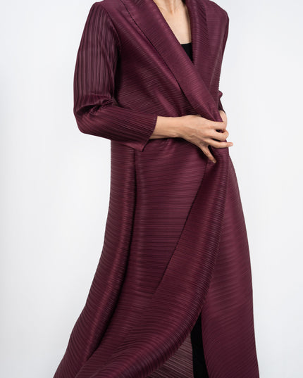 Designer Pleated Printed Long Shrug