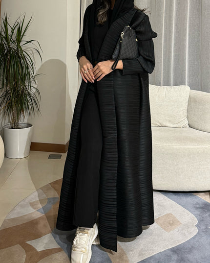 Designer Pleated Printed Long Shrug