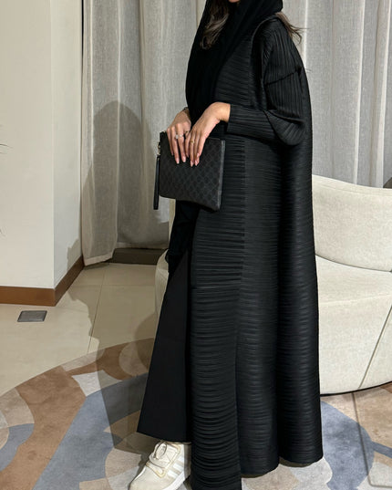 Designer Pleated Printed Long Shrug