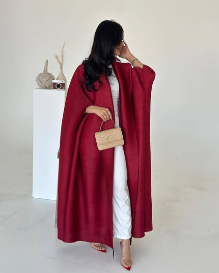 Designer Pleated Printed Long Shrug
