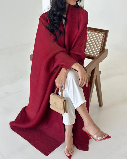 Designer Pleated Printed Long Shrug