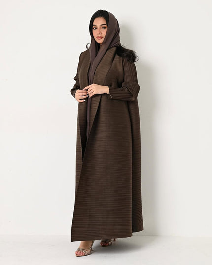 Designer Pleated Printed Long Shrug