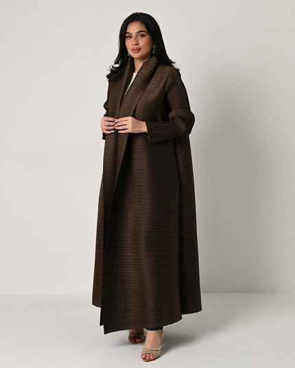 Designer Pleated Printed Long Shrug