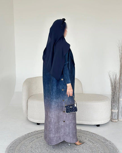 Designer Pleated Printed Long Shrug