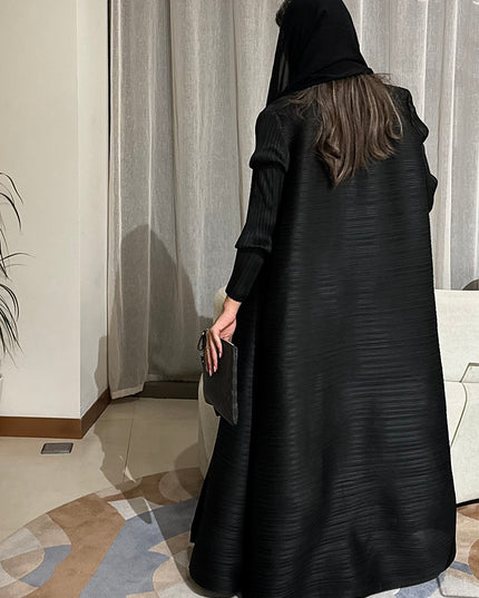 Designer Pleated Printed Long Shrug