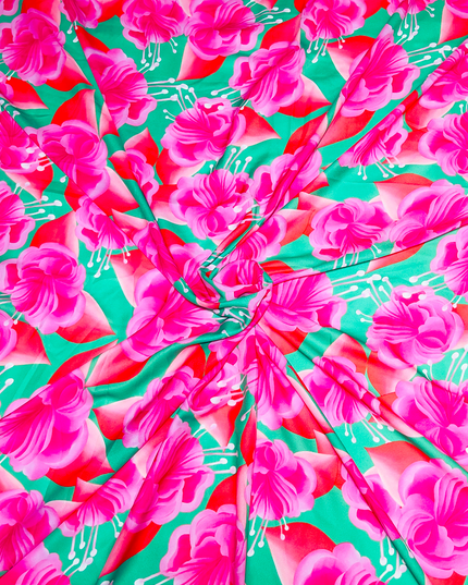 Double Georgette Floral Armani Print