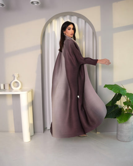 Designer Pleated Printed Long Shrug