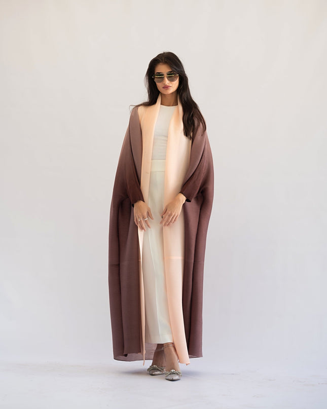 Pleated Gradient Long Shrug
