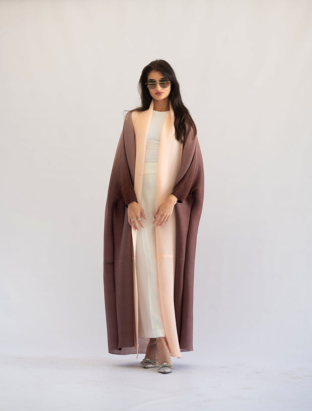 Pleated Gradient Long Shrug