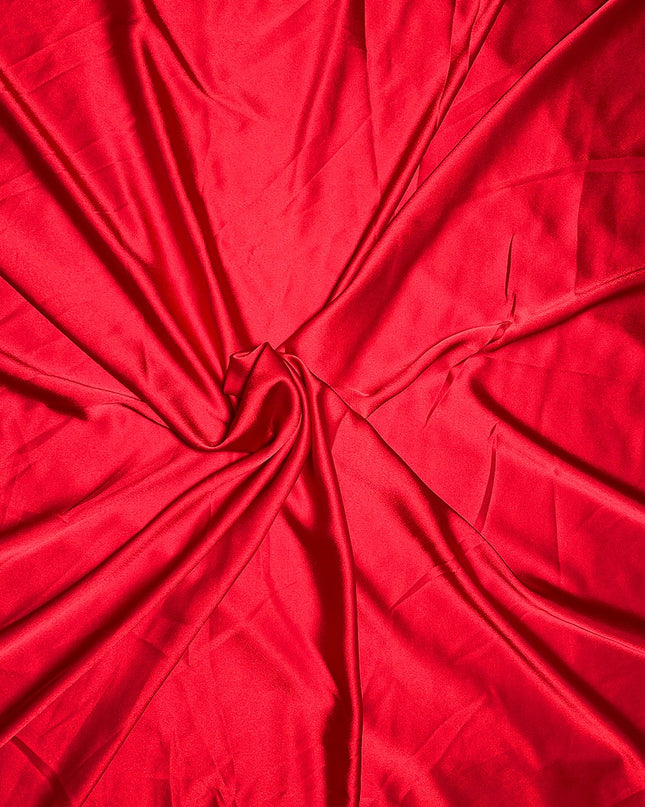 Duchesse Satin Solid Red Color Fabric