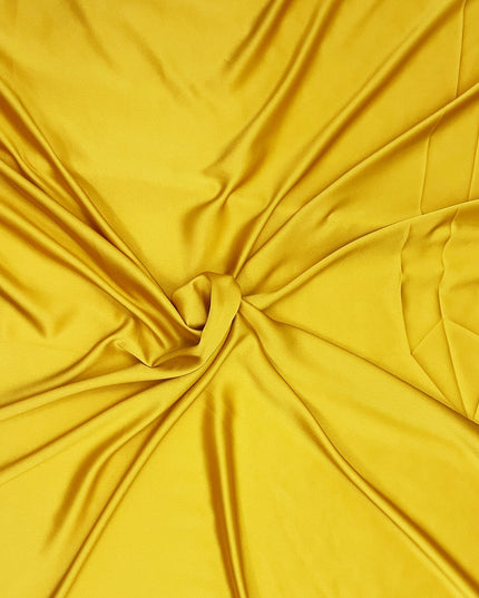 Duchesse Satin Solid Mustard Color Fabric