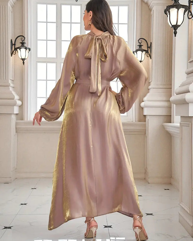 Metallic GOLD Shimmer Satin Fabric