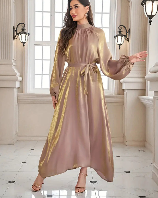 Metallic GOLD Shimmer Satin Fabric