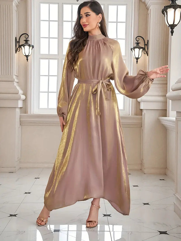 Metallic GOLD Shimmer Satin Fabric