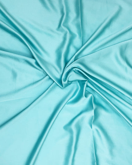 Duchesse Satin Solid Turquoise Color