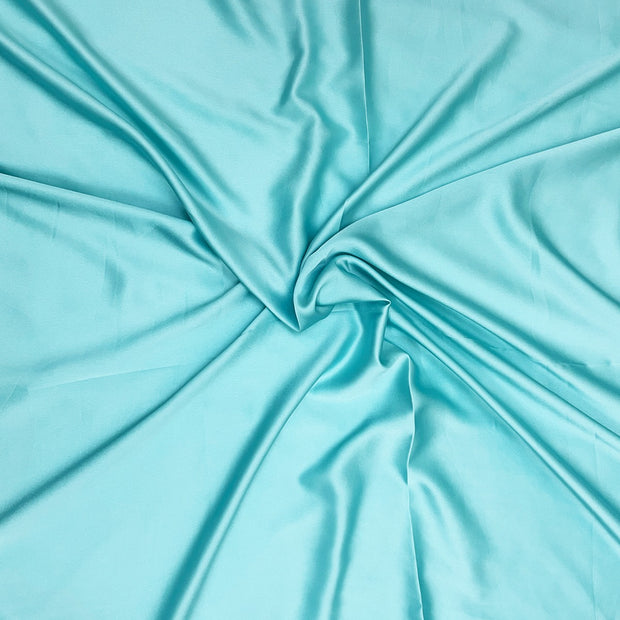 Duchesse Satin Solid Turquoise Color