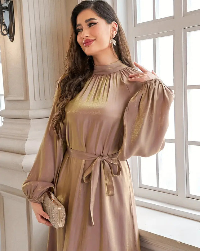 Metallic GOLD Shimmer Satin Fabric