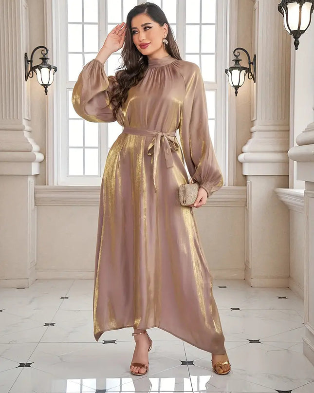 Metallic GOLD Shimmer Satin Fabric