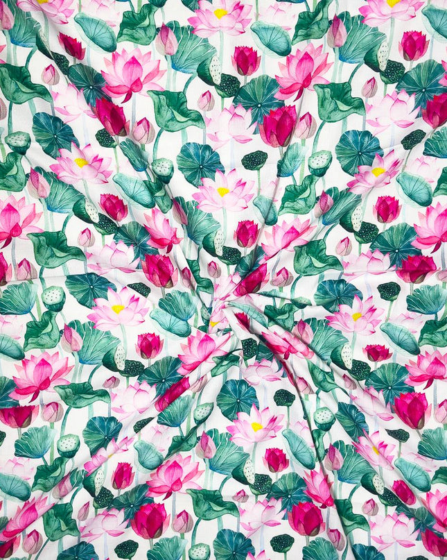 Japanese Dobby Cotton Floral Print Fabric