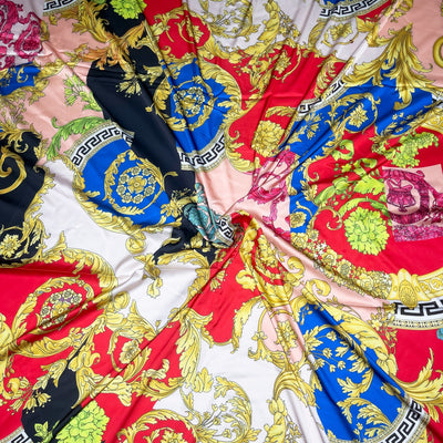 Versace Satin Armani Print Fabric