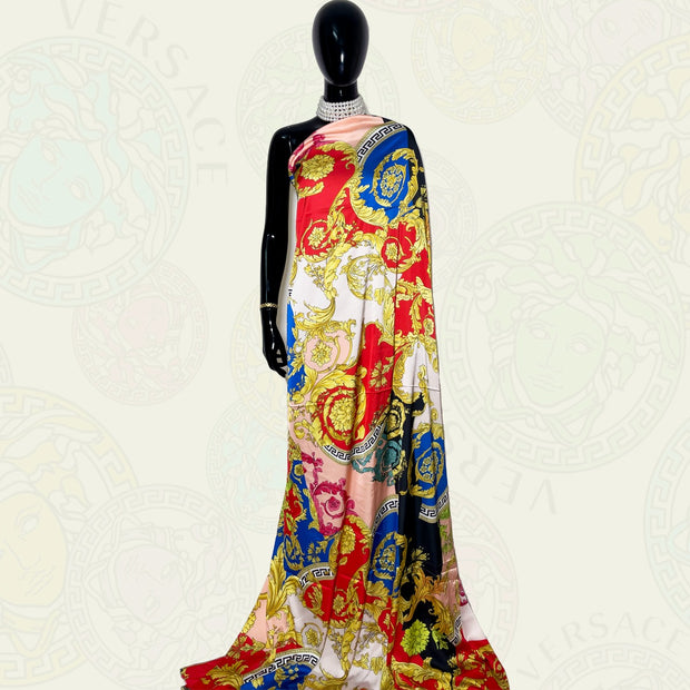 Versace Satin Armani Print Fabric