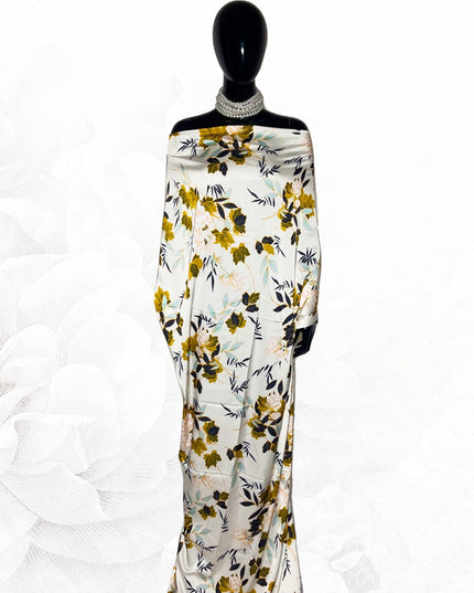 Satin Armani floral Print Fabric
