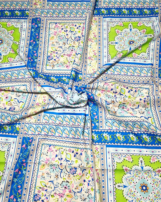 Zara Cotton Linen floral Print Fabric