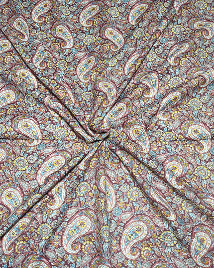 Japanese Cotton Paisley Print Fabric