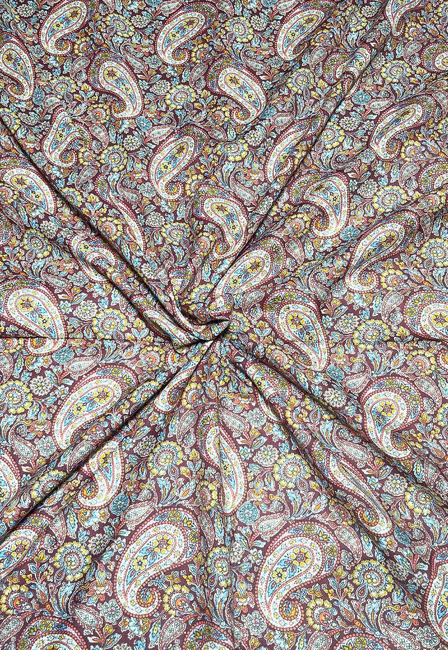 Japanese Cotton Paisley Print Fabric