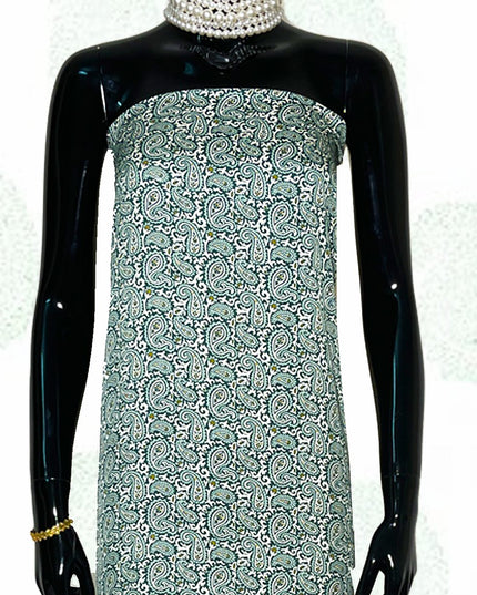 Satin Paisley Print Fabric