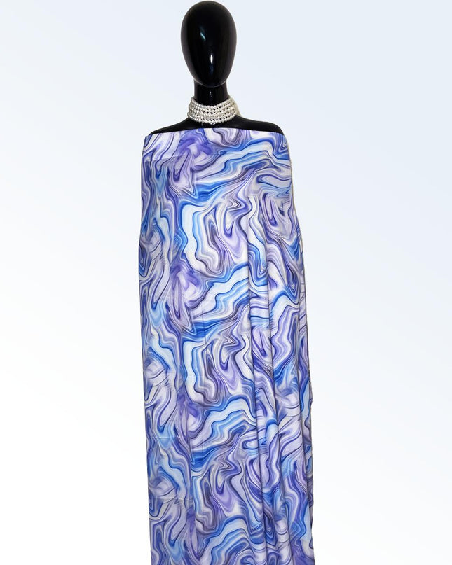 Georgette Marble Print Fabric
