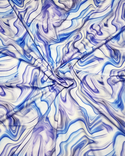 Georgette Marble Print Fabric