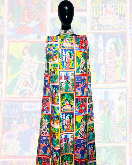 Japanese Cotton Girl Print Fabric