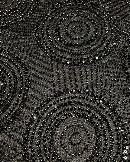 Handwork Cutdana and Beaded Embroidery  Fabric