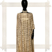 Mesh Golden Sequence Embroidery Fabric