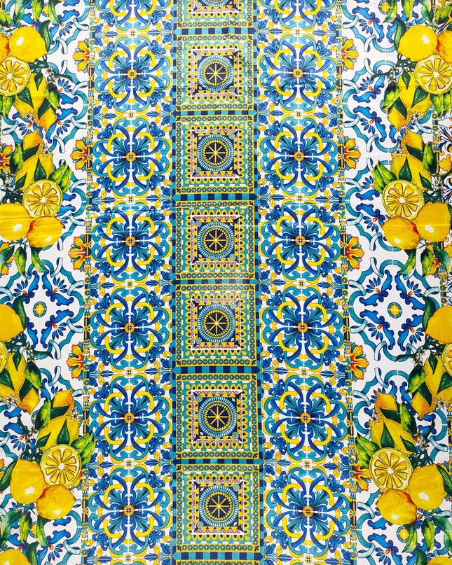 D&G Satin Printed Fabric