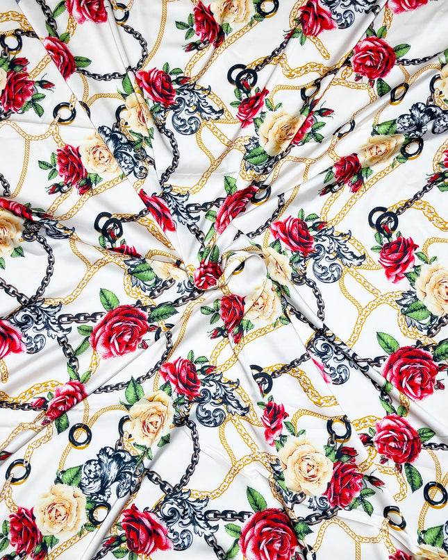 Satin Armani Print Fabric