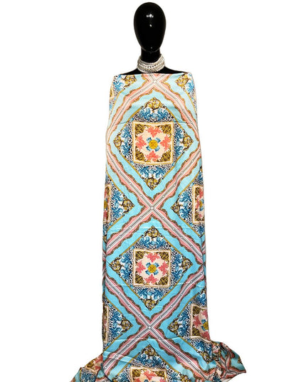 Satin Silk Printed Fabric